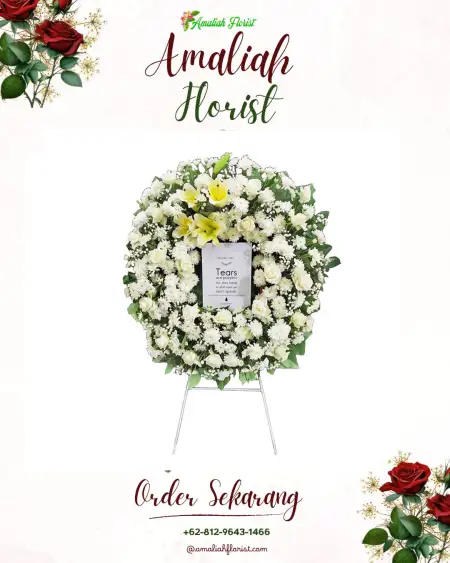 Krans Bunga Duka Mustikasari